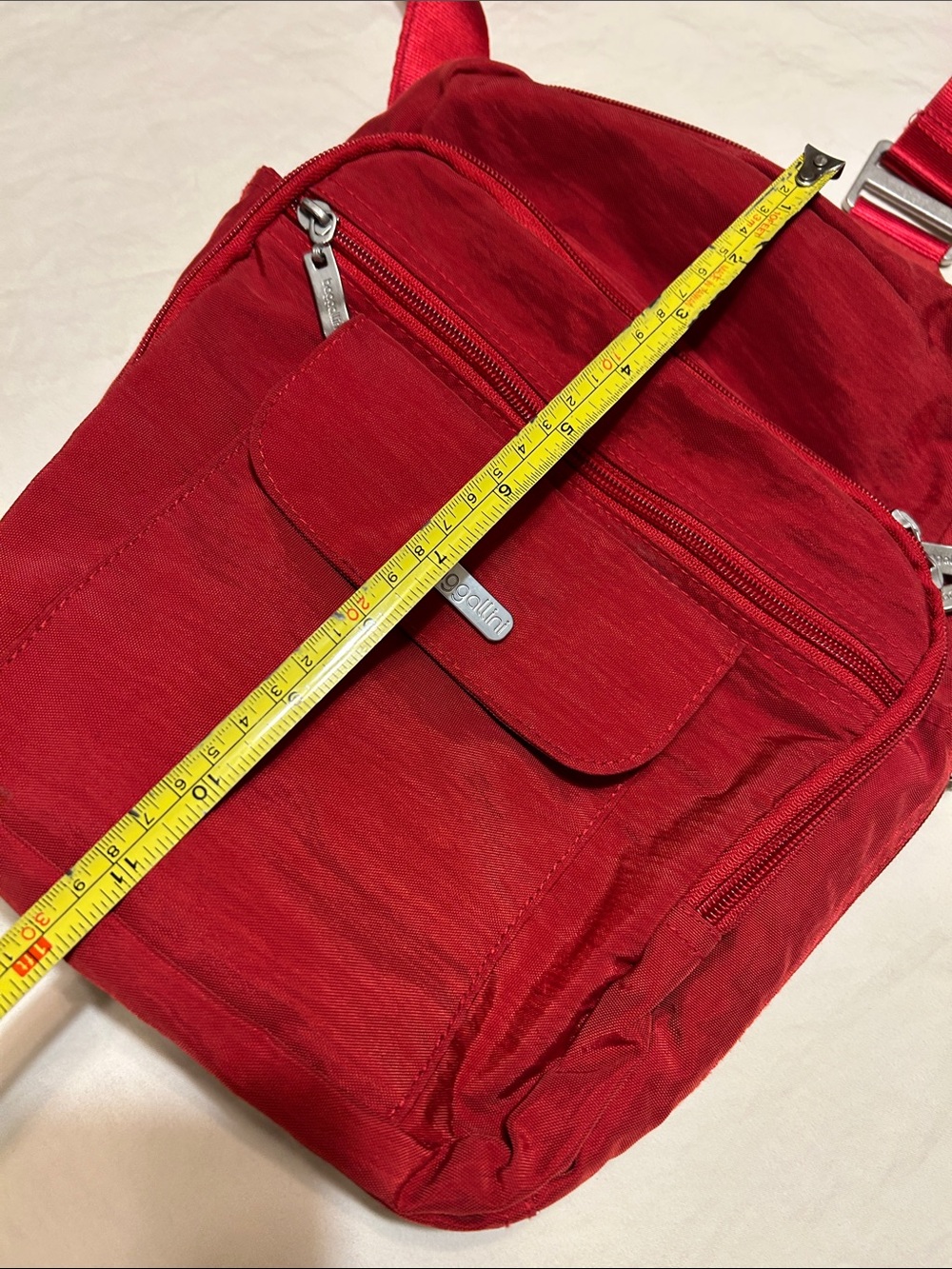 Baggallini Red Compact Sling Backpack - Picture 6 of 10